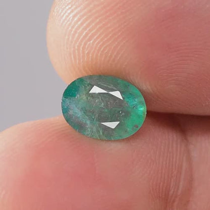 2.49ct ETW Bluish Green Grandidierite Gemstone – Oval Cut