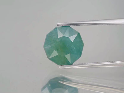 7.62ct ETW Bluish Green Grandidierite Gemstone - Fancy Cut