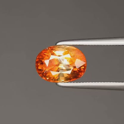 2.78ct ETW Earth-Mined Orange Yellow Zircon – Oval Cut, Unheated
