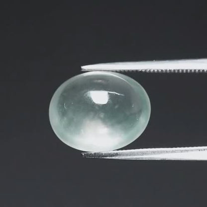 6.22ct Earth-Mined Prehnite – Oval Cabochon