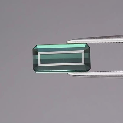 1.35ct ETW Earth-Mined Green Tourmaline – Octagon Cut, Unheated