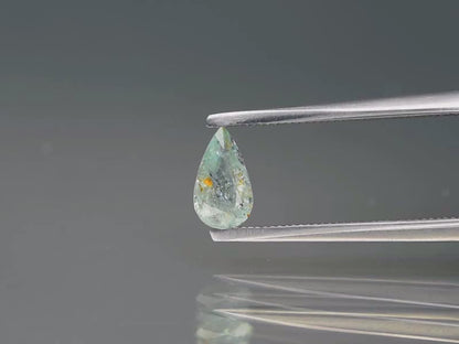 0.45ct ETW Bluish Green Paraiba Tourmaline Gemstone – Pear Cut