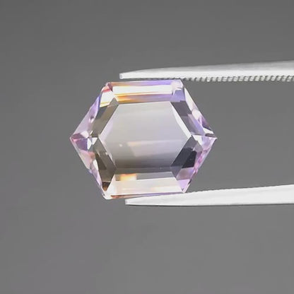 7.50ct ETW Ametrine Gemstone – Hexagon Cut