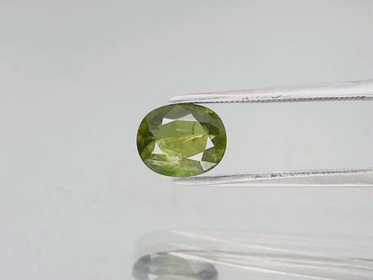 2.08ct ETW Green Sapphire Gemstone - Heated - Oval Cut