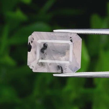 8.89ct 14x10.5mm Octagon Natural Pink Rose Quartz - Untreated, Tanzania Gem