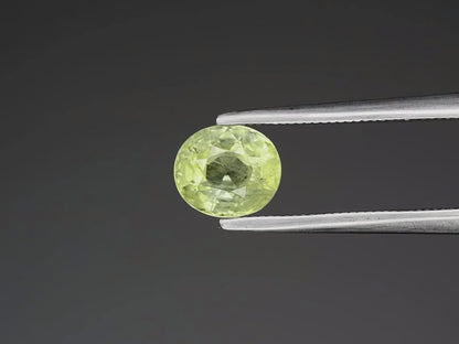 1.32ct ETW Natural Green Sapphire Gemstone - Unheated - Oval Cut