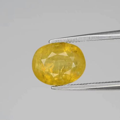 2.41ct ETW Yellow Tourmaline – Oval Cut