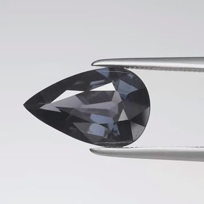 3.27ct 13x8mm VS Pear Natural Bluish Purple Spinel - Tanzania Gemstone