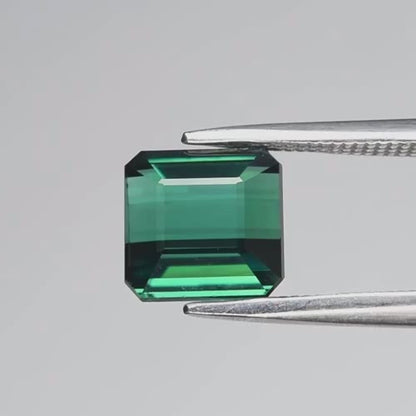 1.93ct ETW Earth-Mined Green Tourmaline – Octagon Cut, Unheated