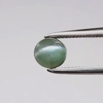 0.74ct Earth-Mined Cat's Eye Russian Alexandrite – Round Cabochon, Unheated