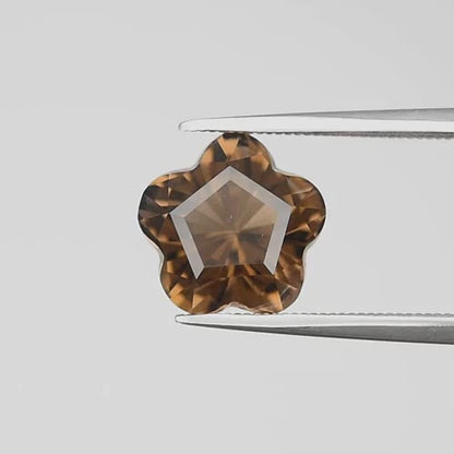 2.88ct Earth-Mined Smoky Quartz – Fancy Cut, Unheated