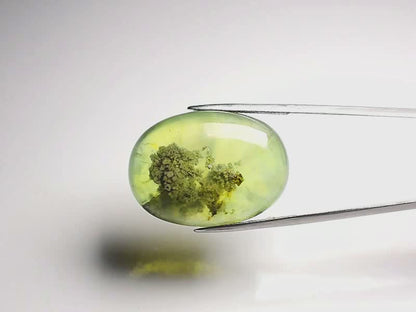 55.27ct ETW Prehnite Gemstone - Oval Cut