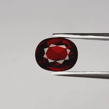 3.01ct ETW Pyrope-Almandine Garnet Gemstone – Oval Cut