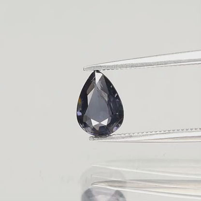 0.82ct ETW Bluish Purple Spinel Gemstone – Pear Cut - DISCOUNTED