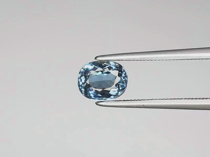 0.95ct ETW Greenish Blue Tourmaline - Cushion Cut