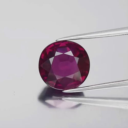 6.51ct ETW Pinkish Purple Rhodolite Garnet Gemstone – Cushion Cut