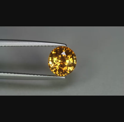 2.06ct ETW Earth-Mined Yellow Zircon – Oval Cut, Unheated