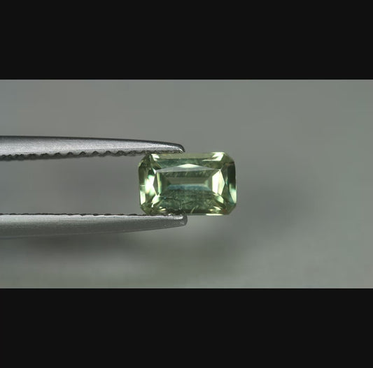 0.81ct ETW Earth-Mined Color Change Diaspore – Octagon Cut, Unheated