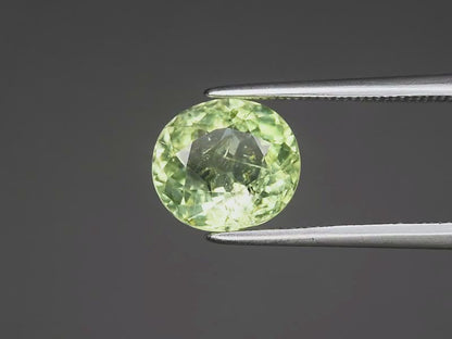 2.68ct ETW Green Tourmaline Gemstone - Oval Cut