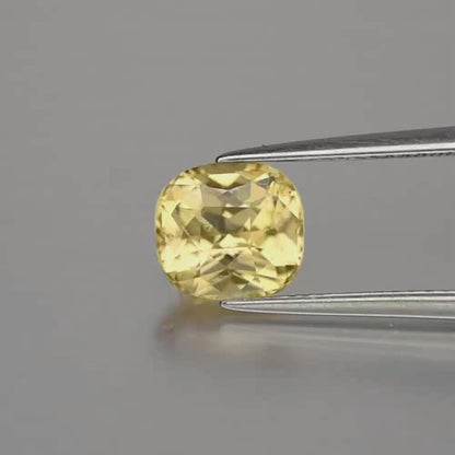 2.24ct ETW Earth-Mined Yellow Grossular Garnet – Cushion Cut, Unheated