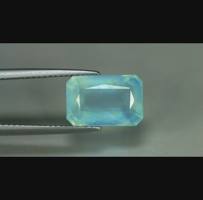 0.60ct ETW Earth-Mined Bluish Green Emerald – Octagon Cut
