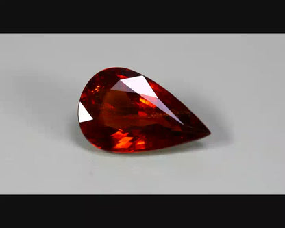 3.74ct ETW Earth-Mined Reddish Orange Spessartine Garnet – Unheated