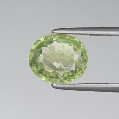 2.23ct ETW Green Tourmaline Gemstone – Oval Cut