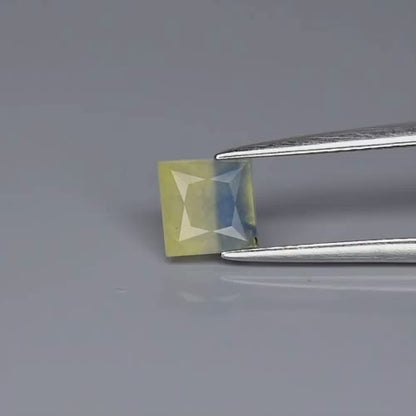 1.63ct 5.5mm Square Natural Blue Green Sapphire - Heated, Africa Gemstone