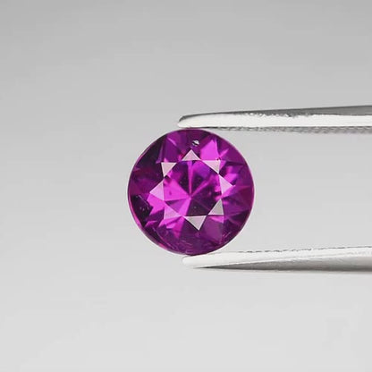 1.75ct ETW 7mm Pinkish Purple Rhodolite Garnet Gemstone – Round Cut
