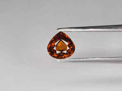 1.47ct ETW Orange Zircon Gemstone – Pear Cut - DISCOUNTED