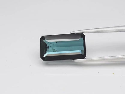2.01ct ETW Bluish Green Tourmaline Gemstone - Octagonal Cut