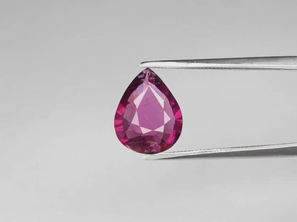 2.91ct ETW Purplish Pink Rhodolite Garnet - Pear Cut - DISCOUNTED