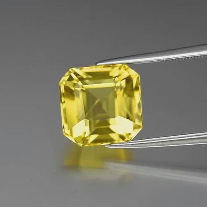 6.68ct ETW Earth-Mined Yellow Scapolite – Octagon
