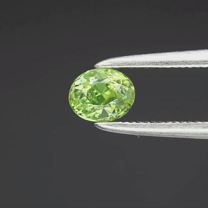 0.43ct ETW Earth-Mined Green Demantoid Garnet – Oval Cut, Unheated