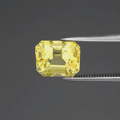 2.24ct ETW Earth-Mined Yellow Scapolite – Octagon Cut, Unheated