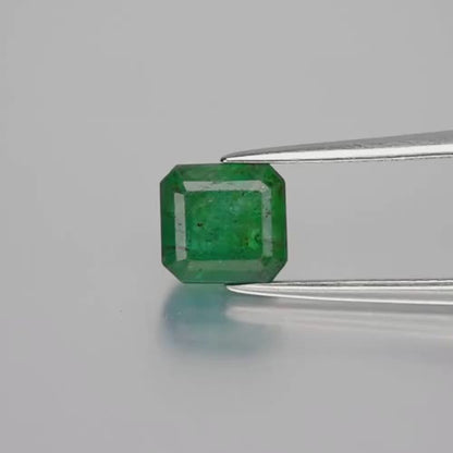 2.11ct ETW Earth-Mined Green Emerald – Octagon Cut