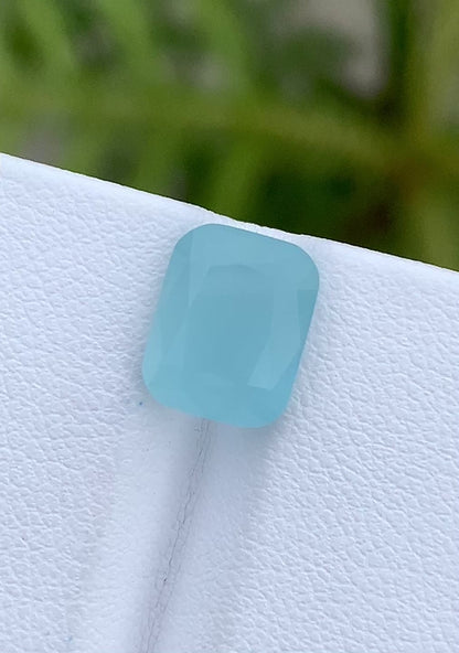 3.82ct ETW Earth-Mined Silky Aquamarine – Octagon Cut