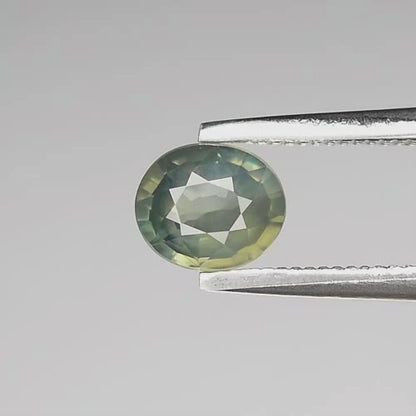 0.58ct ETW Green Sapphire Gemstone – Oval Cut - Unheated