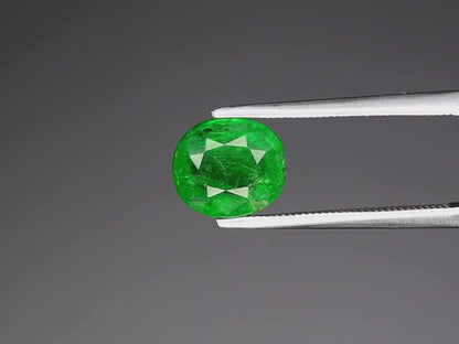 2.52ct ETW Tsavorite Garnet Gemstone - Cushion Cut