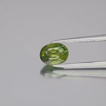 1.03ct ETW Earth-Mined Green Sapphire – Oval Cut